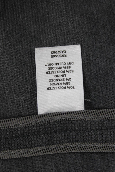 Calibrate Mens Blazer Gray Polyester Size L