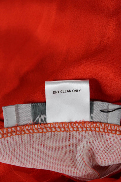 Nonchalant Label Womens Orange Wrap Skirt Knee Length Polyester Blend Size XS