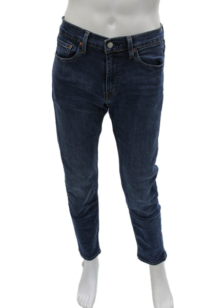 Levi's Mens Tapered Blue Jeans Cotton Zip Size 30