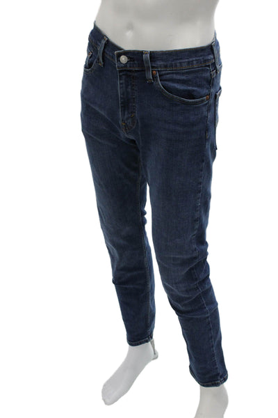 Levi's Mens Tapered Blue Jeans Cotton Zip Size 30