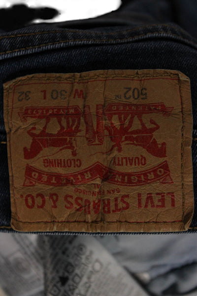 Levi's Mens Tapered Blue Jeans Cotton Zip Size 30