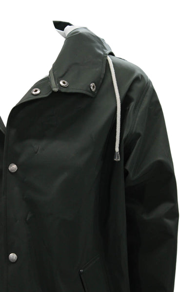 Noah Unisex Adults Raincoat Green PVC Snap Size L