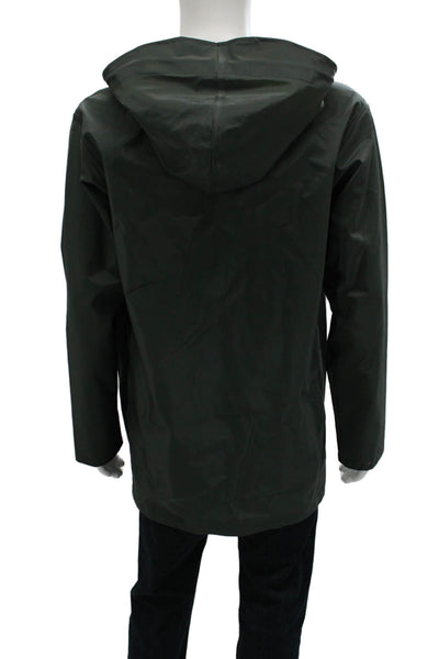 Noah Unisex Adults Raincoat Green PVC Snap Size L