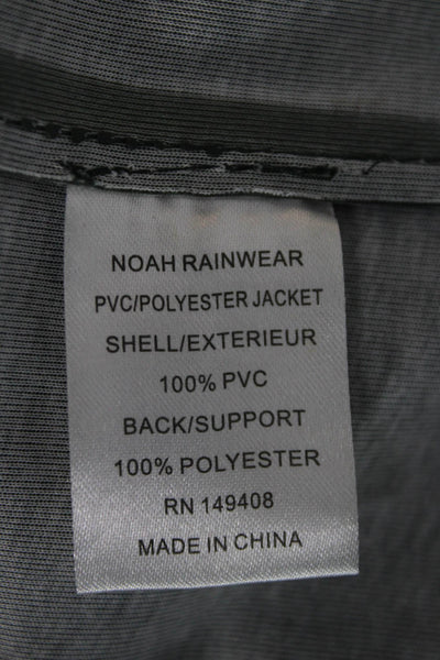 Noah Unisex Adults Raincoat Green PVC Snap Size L