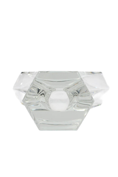 Baccarat Clear Heavy Crystal 11"x9" Fan Vase