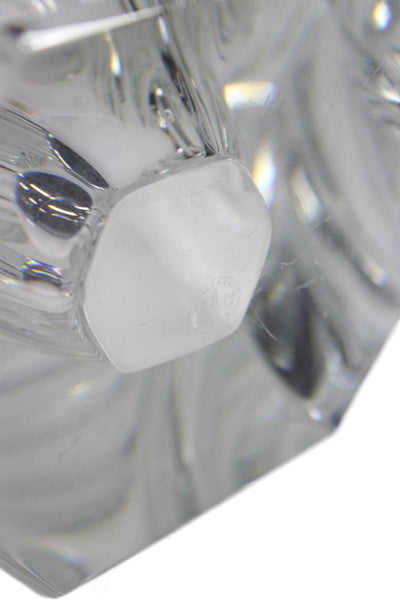 Baccarat Clear Heavy Crystal 11"x9" Fan Vase