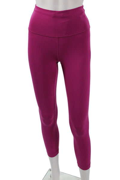 Lululemon Womens Purple Nylon Blend Capri Leggings Size 4