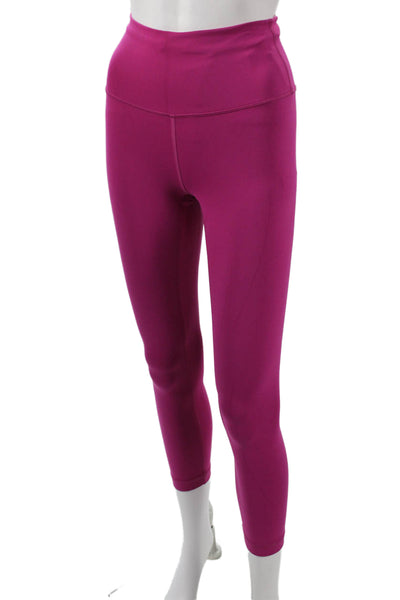Lululemon Womens Purple Nylon Blend Capri Leggings Size 4