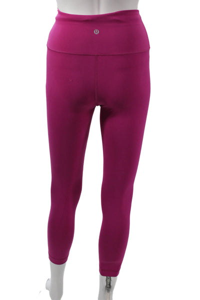 Lululemon Womens Purple Nylon Blend Capri Leggings Size 4