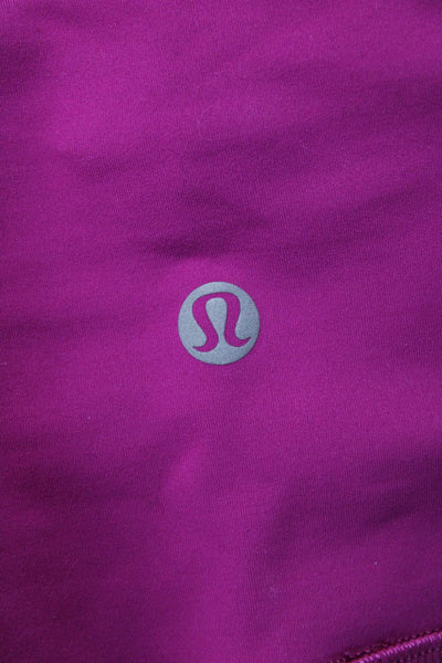 Lululemon Womens Purple Nylon Blend Capri Leggings Size 4