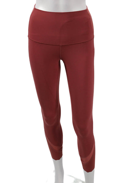 Lululemon Womens Red Nylon Blend Ankle Leggings Size 4
