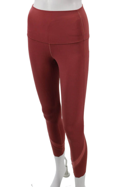 Lululemon Womens Red Nylon Blend Ankle Leggings Size 4