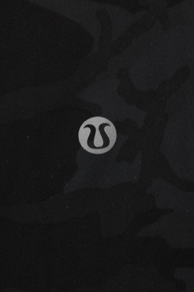 Lululemon Womens Ankle Leggings Black Camouflage Nylon Size 4