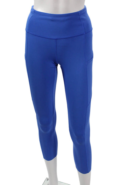 Lululemon Womens Blue Capri Leggings Nylon Blend Size 4