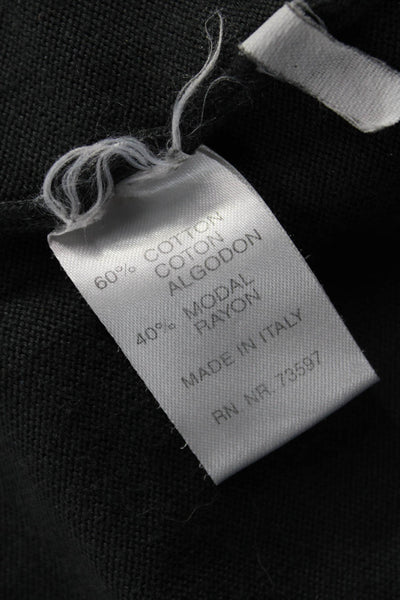 Raffi Mens Henley Sweater Long Sleeve Cotton Gray Collared Size XL