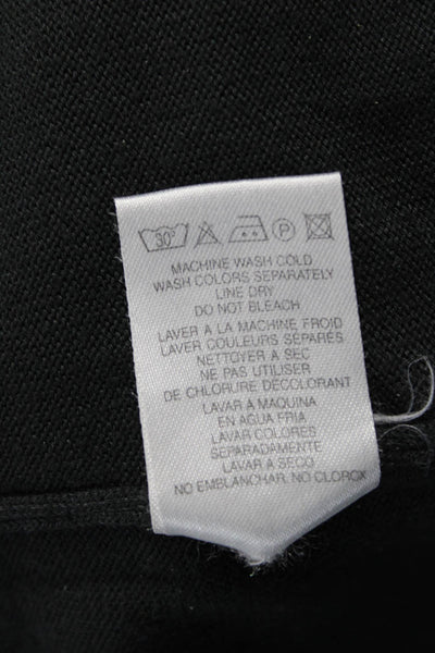 Raffi Mens Henley Sweater Long Sleeve Cotton Gray Collared Size XL
