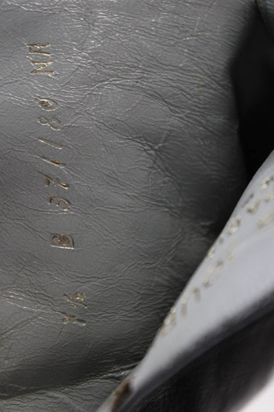 Charles Jourdan Paris Womens Leather Lace-Up Mid-Calf Boots Black Size 8