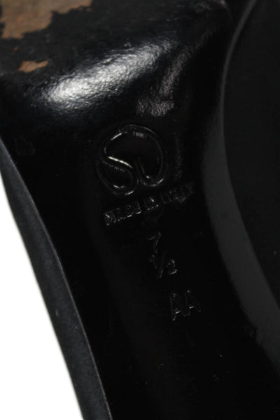 St.  John Womens Pointed Toe Slip-On Pump High Heels Black Size 7.5