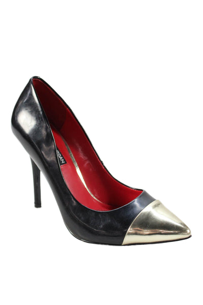 Charles Jourdan Paris Womens Leather Pointed Toe Pump High Heels Black Size 7