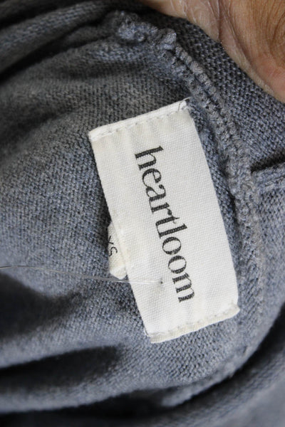 Heartloom Women Pullover Sweater High Neck Long Sleeve Gray Size XS