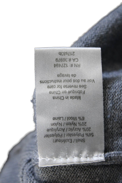 Heartloom Women Pullover Sweater High Neck Long Sleeve Gray Size XS