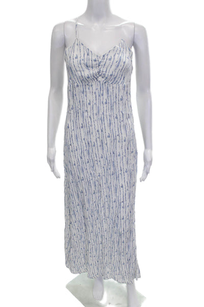 MNG Women White Sweetheart Maxi Dress Sleeveless Viscose Size S