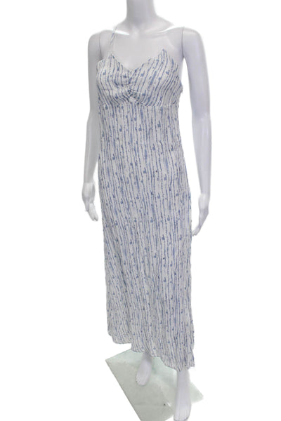 MNG Women White Sweetheart Maxi Dress Sleeveless Viscose Size S