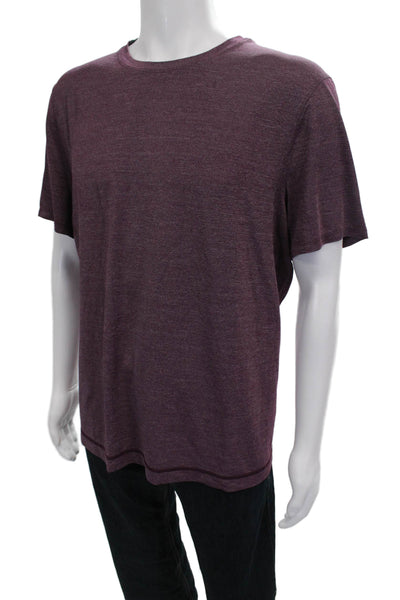 Lululemon Mens Basic Colorblock Multicolor Nylon Blend T-Shirt Pullover Size XL