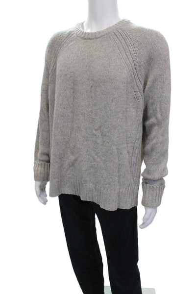 Vince Mens Gray Wool Pullover Sweater Crew Neck Long Sleeve Size 2XL