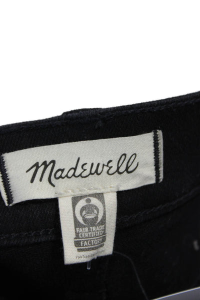 Madewell Women High Rise Wide Leg Black Jeans Size 26