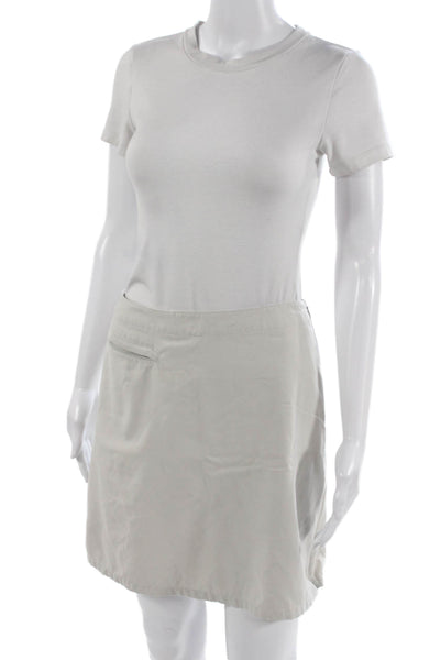 Patagonia Women Straight Pencil Skirt Gray Polyester Zip Size 6