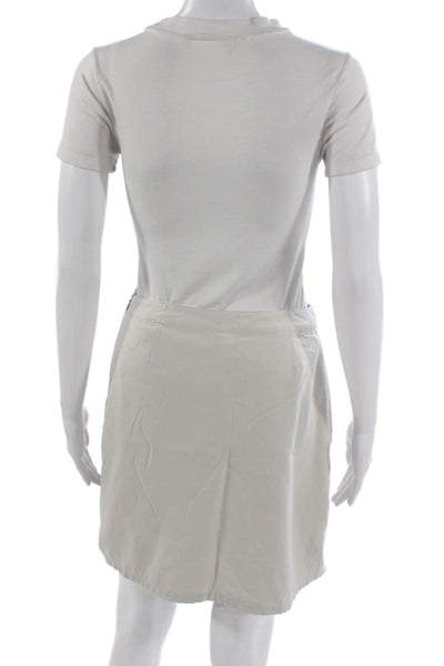 Patagonia Women Straight Pencil Skirt Gray Polyester Zip Size 6