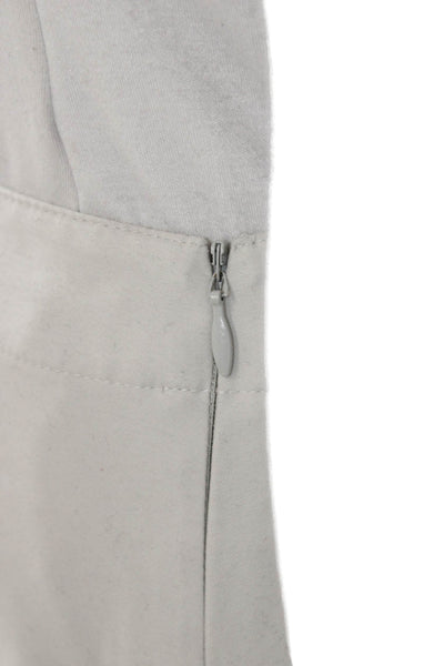 Patagonia Women Straight Pencil Skirt Gray Polyester Zip Size 6
