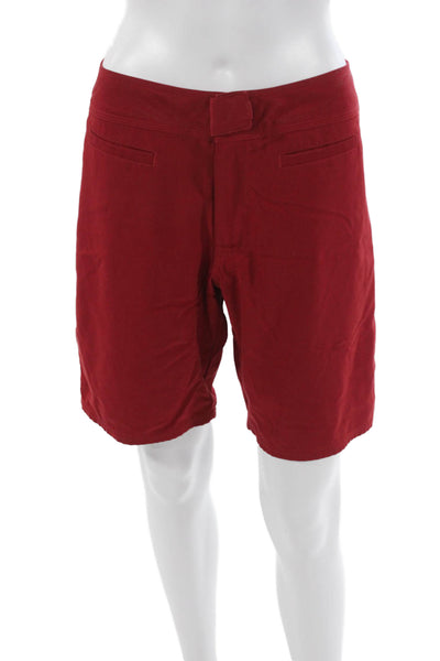 Patagonia Women Bermuda Shorts Red Polyester Size 6