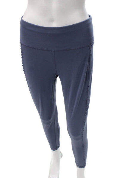 Sweaty Betty Womens Cropped Blue Leggings Polyester Blend Size S