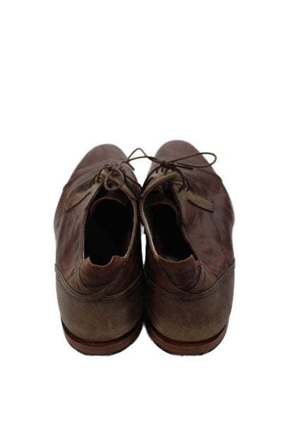 Timberland Mens Leather Lace Up Oxford Dress Shoes Brown Size 12