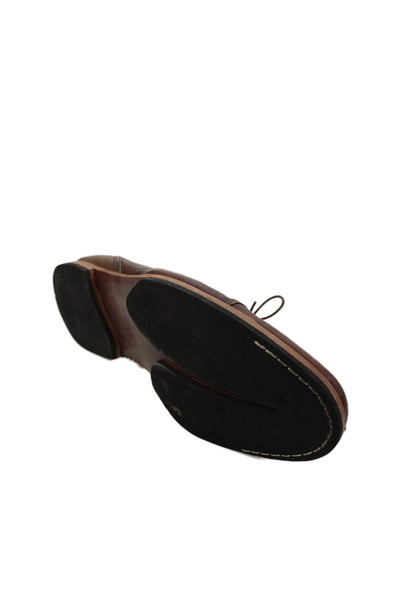 Timberland Mens Leather Lace Up Oxford Dress Shoes Brown Size 12