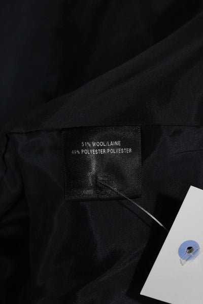 Lafayette 148 New York Womens Wool Sleeveless Vest Black Size L