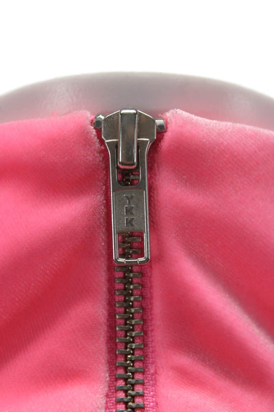 Alex Perry Womens Bodycon Mini Dress Pink High Neck Long Sleeve Size 8