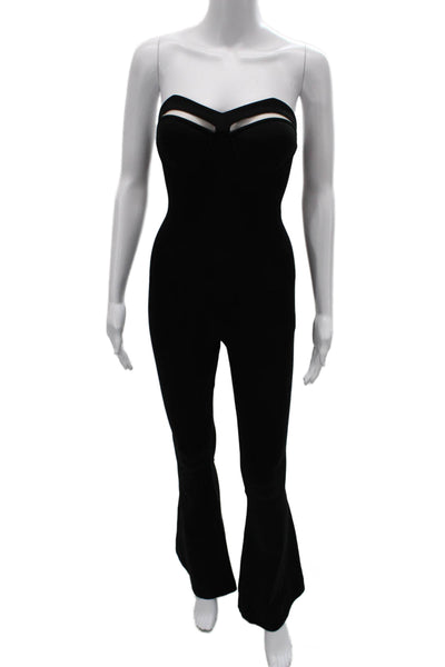 Michael Costello x Revolve Women Jumpsuit Black Sweetheart Sleeveless Size 2XS