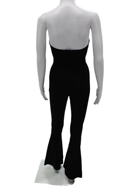 Michael Costello x Revolve Women Jumpsuit Black Sweetheart Sleeveless Size 2XS