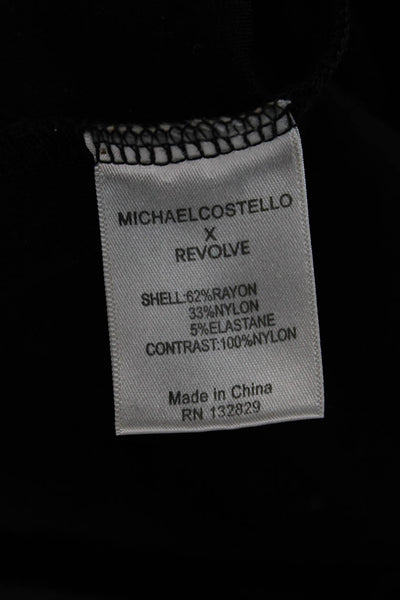 Michael Costello x Revolve Women Jumpsuit Black Sweetheart Sleeveless Size 2XS