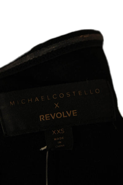 Michael Costello x Revolve Women Jumpsuit Black Sweetheart Sleeveless Size 2XS