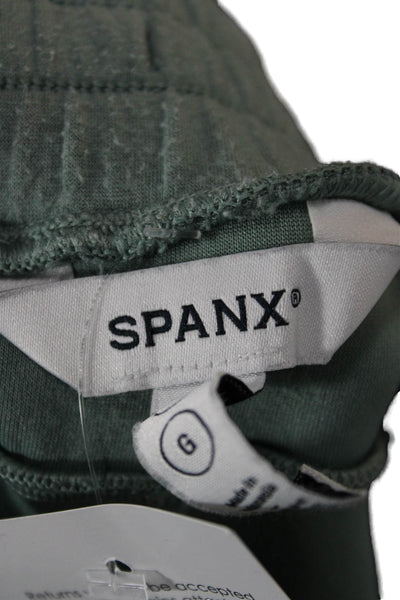 Spanx Women Drawstring Sweatpants Green TENCEL Modal Size L