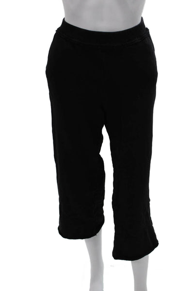 Eileen Fisher Womens Black Cotton Capri Pants Size 2XS