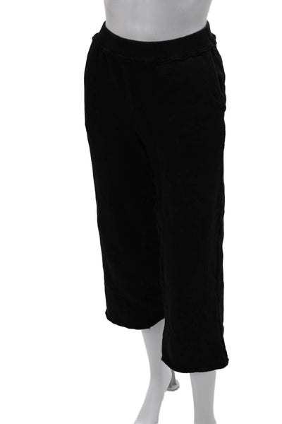 Eileen Fisher Womens Black Cotton Capri Pants Size 2XS