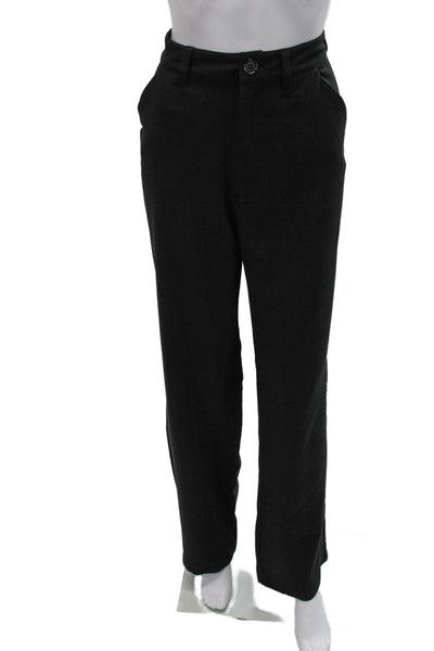 Danielle Bernstein Womens Dress Pants Black Polyester Button Size 4