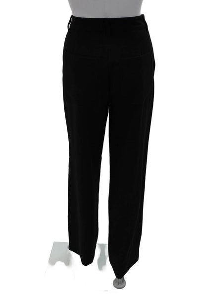 Danielle Bernstein Womens Dress Pants Black Polyester Button Size 4