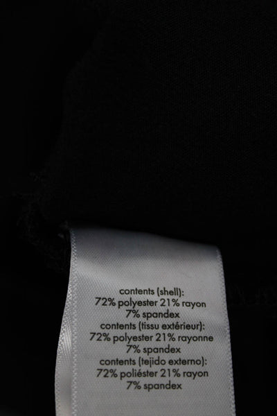 Danielle Bernstein Womens Dress Pants Black Polyester Button Size 4