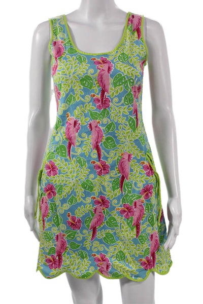 Two Of Us Women Multicolor Floral Tank Dress Sleeveless Size S